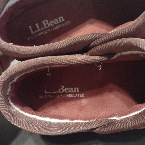 LL Bean Mens Shoes PrimaLoft Ultralight Waterproof Slip On Red Size 9 M - Picture 8 of 8
